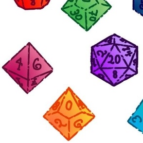 Dice Rainbow Set Sketch