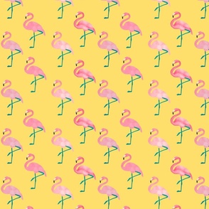 let's flamingle!-small, yellow
