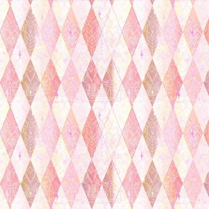  Dancing Pinks Heart Throb Harlequin Argyle in the Lovecore Aesthetic -- Valentine Argyle in Light Red, Pink Pastel over White -- 485dpi (31% of Full Scale)
