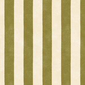 Cabana Stripe - large 2" stripes - moss 