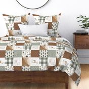woodland fawn patchwork rotated