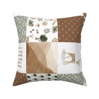 woodland fawn patchwork rotated