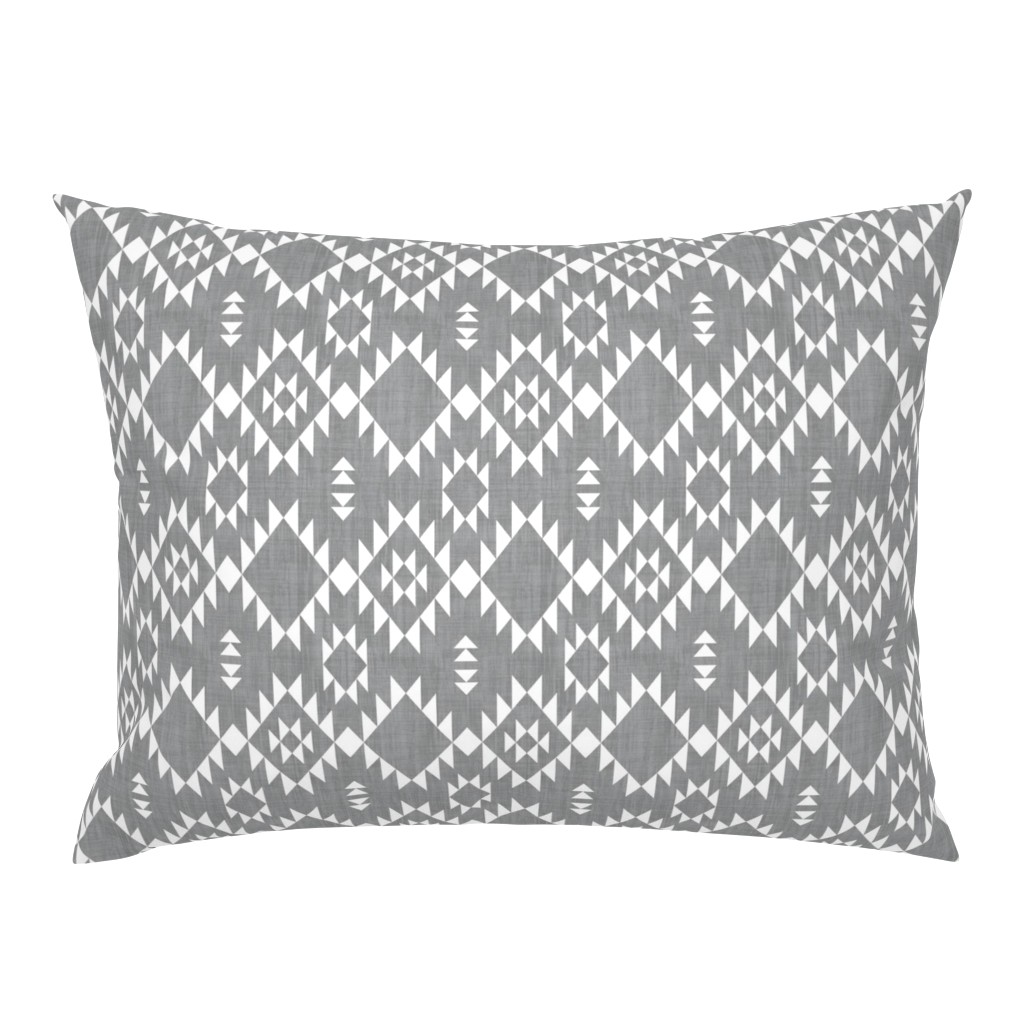 Navajo - Texture Gray White (vertical)