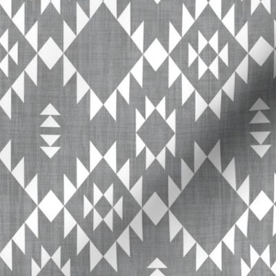 Navajo - Texture Gray White (vertical)