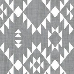 Navajo - Texture Gray White (vertical)