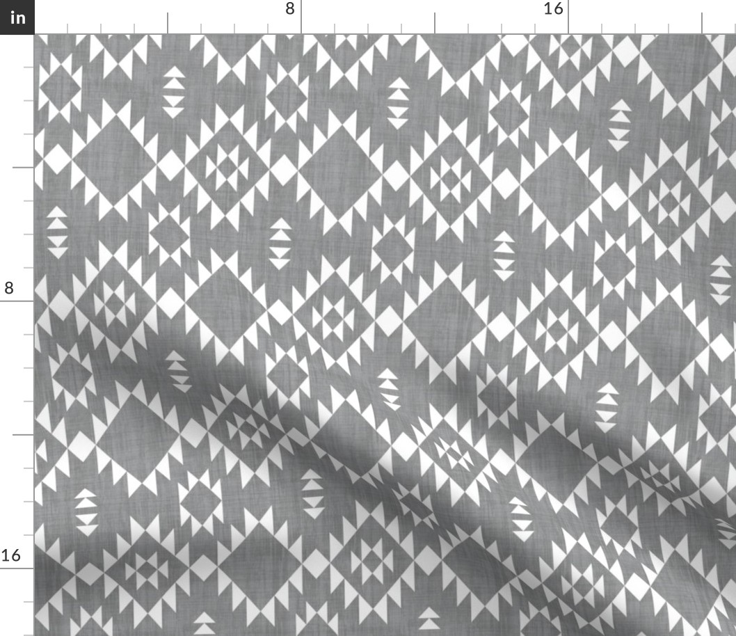 Navajo - Texture Gray White (vertical)