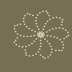 floral Mandela motif 