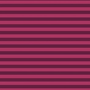 Horizontal Bengal Stripe Pattern - Gypsy Pink and Dark Boysenberry
