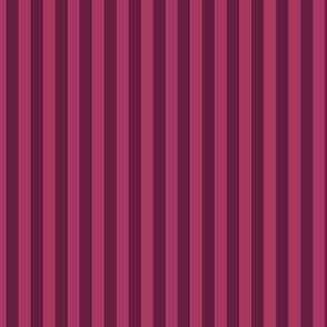 Vertical Bengal Stripe Pattern - Gypsy Pink and Dark Boysenberry