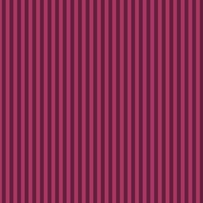 Small Vertical Bengal Stripe Pattern - Gypsy Pink and Dark Boysenberry