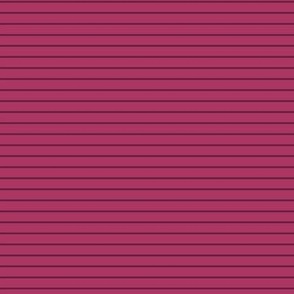 Small Horizontal Pin Stripe Pattern - Gypsy Pink and Dark Boysenberry