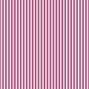 Vertical Bengal Stripe Pattern - Gypsy Pink and White