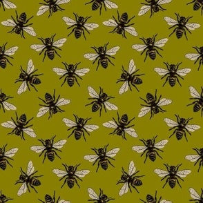 Honey Bee Pattern No. 2 | Bees | Bee Patterns | Honey Bees | Vintage Bees | Vintage Style