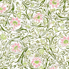Caitlin Floral green pink