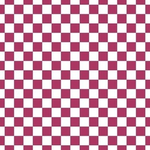 Checker Pattern - Gypsy Pink and White