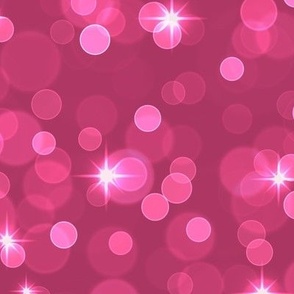 Large Sparkly Bokeh Pattern - Gypsy Pink Color