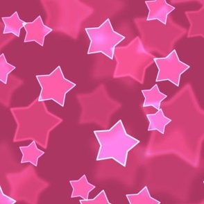 Large Starry Bokeh Pattern - Gypsy Pink Color