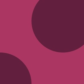 Jumbo Polka Dot Pattern - Gypsy Pink and Dark Boysenberry