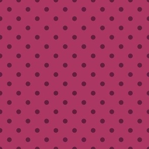 Small Polka Dot Pattern - Gypsy Pink and Dark Boysenberry