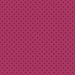 Tiny Polka Dot Pattern - Gypsy Pink and Dark Boysenberry
