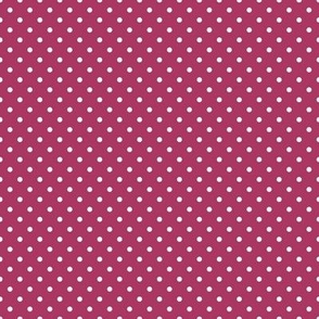 Tiny Polka Dot Pattern - Gypsy Pink and White