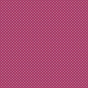Micro Polka Dot Pattern - Gypsy Pink and White
