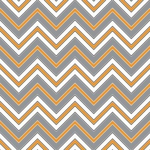 Chevron Pattern | Zig Zags | Orange, Grey, Black and White | Stripe Patterns | Striped Patterns |