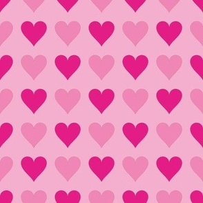 Pink Hearts No. 2 | Heart Pattern | Love Hearts | Patterns | Love | Romance | Valentines