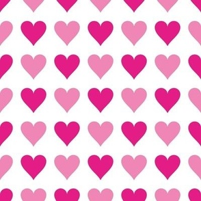 Pink Hearts No. 1 | Heart Pattern | Love Hearts | Patterns | Love | Romance | Valentines