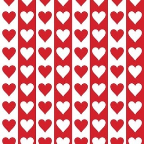 Red and White Heart Pattern | Red Hearts | Love Hearts | Romance | Valentines |