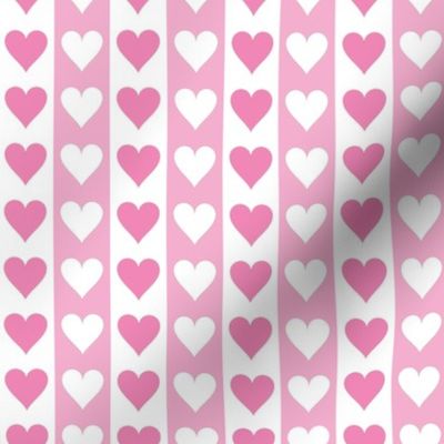 Pink and White Heart Pattern | Pink Hearts | Love Hearts | Romance | Valentines |