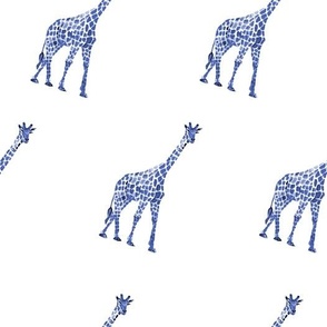 Giraffe- navy and white
