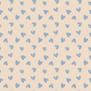 watercolor hearts blue SMALL