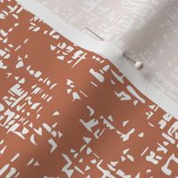 Terracotta worn fabric texture solid