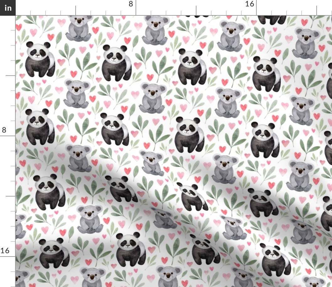 panda and koala pattern full