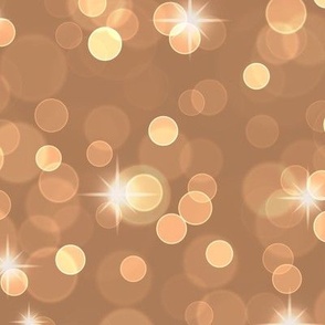 Large Sparkly Bokeh Pattern - Almond Color