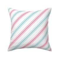candy cane stripes pink blue LG - christmas wish collection