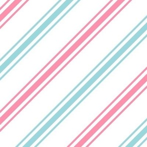 candy cane stripes pink blue LG - christmas wish collection