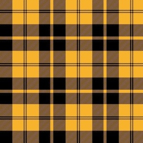 yellow and black cheer tartan, 3" 