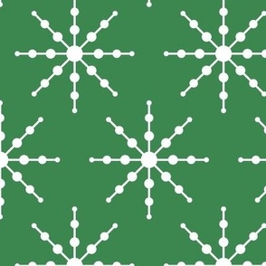 snowflakes green LG - christmas wish collection