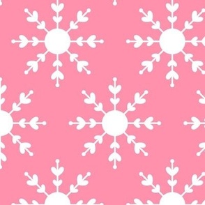 snowflakes pink LG - christmas wish collection