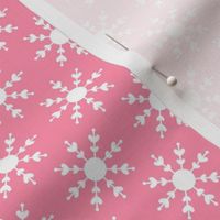 snowflakes pink MED - christmas wish collection