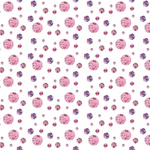 Pink Scribble Dots - Small