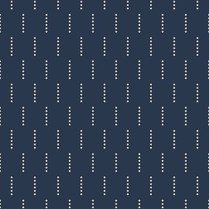 Pearls on navy blue background