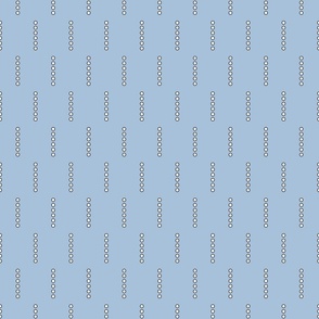 Pearls on sky blue background