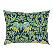 Artichoke Floral Green Navy