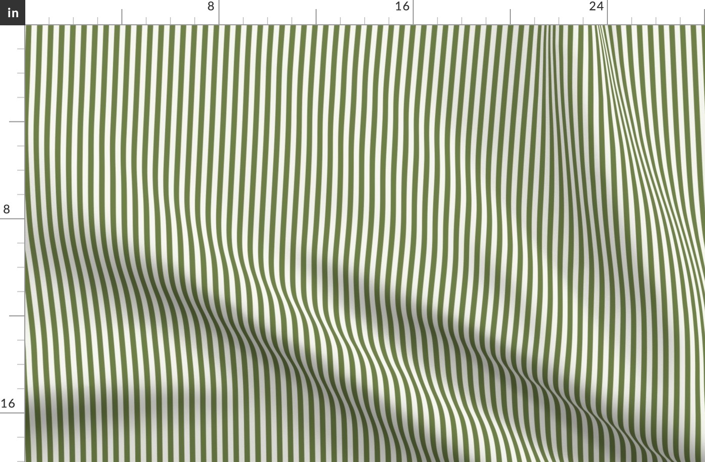 *Candy Stripe Olive On White Dove