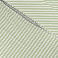 *Candy Stripe Fresh Green On White Dove