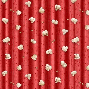 Popcorn w/ Light Stripes | Red #B10000