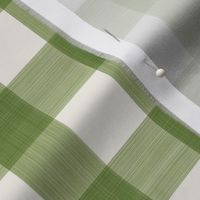 *Custom 1" Olive and White Dove Buffalo Plaid for Georgie